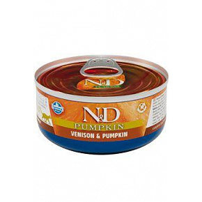 N&D CAT PUMPKIN Adult Szarvashús és sütőtök 70g N&D CAT PUMPKIN Adult Szarvashús és sütőtök 70g