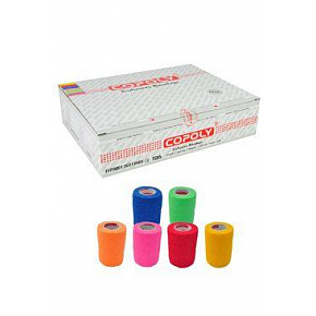 Elasztikus kötés. CoPoly 5cm x 4,5m MIX NEON 12 db Elasztikus kötés. CoPoly 5cm x 4,5m MIX NEON 12 db