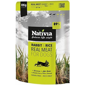 NATIVIA Dog Real Meat Nyúl & Rizs 1 kg NATIVIA Dog Real Meat Nyúl & Rizs 1 kg