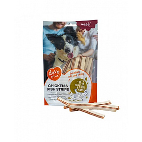 Treats DUVO+ Csirke és hal csíkok 80 gr