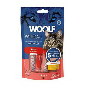 WOOLF WildCat Cream Funkcionális Marhahús 5x14g