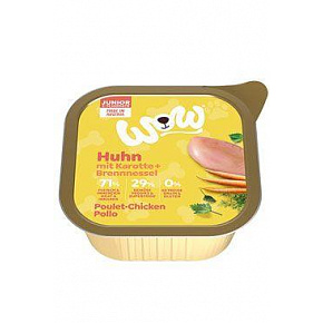 WOW Junior csirkés és sárgarépás kutyapástétom 150g