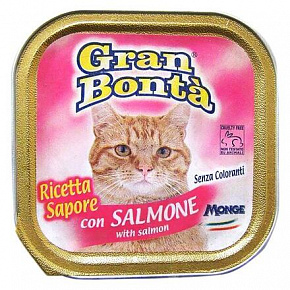 GRAN BONTA pástétom lazaccal macskáknak 100g