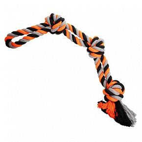 Játék kutya Húzókötél 3 csomó 450g/60cm HipHop Játék kutya Húzókötél 3 csomó 450g/60cm HipHop