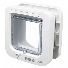 SureFlap 4-utas mikrochipes macskaajtó 21 x 21 cm - fehér