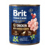 Brit Premium Dog by Nature konzerv csirke és szív 800g