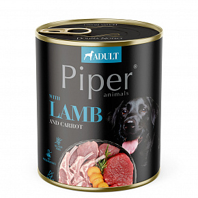 NEW PIPER bárányhússal és sárgarépával, kutyakonzerv 800 g
