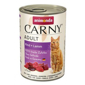 Animonda hátrányok. cat CARNY Adult marha/lamb 400g