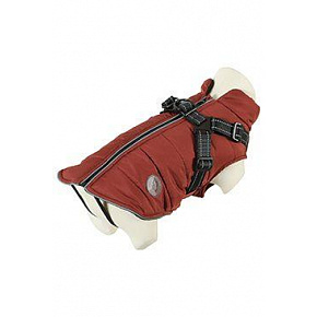 Obleček bunda pro psy ZIMNÍ S POSTR.teracota 60cm Zolu