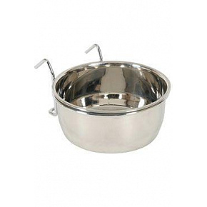 Rozsdamentes acél madártál horgokkal 0,56l Zolux Rozsdamentes acél madártál horgokkal 0,56l Zolux