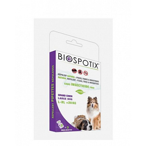 BIOGANCE Biospotix kutya spot-on L-XL repellens hatású 3 x 3 ml (20 kg felett)