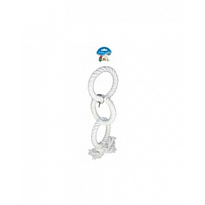 Játék DUVO+ kötél 3 hurok papagájok számára 43 cm