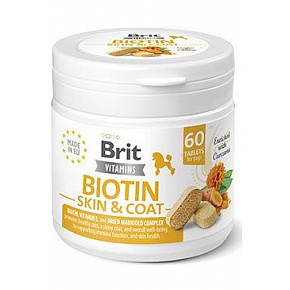 Brit Dog Vitaminok Biotin Bőr&Szőr 120g (60tbl) Brit Dog Vitaminok Biotin Bőr&Szőr 120g (60tbl)