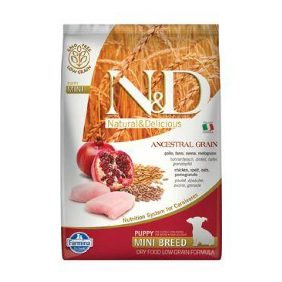 N&D LG DOG Puppy Mini csirke és pomegr 7kg