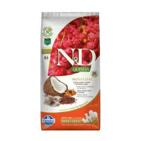 N&D Quinoa DOG Skin & Coat Hering és kókusz 7kg