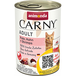 ANIMONDA konzerv CARNY Adult - pulyka, csirke + kacsa 400g