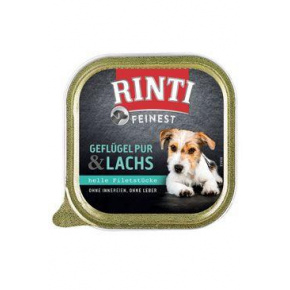 Rinti Dog Feinest kád baromfi + lazac 150g