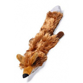Kutyajáték Flatino Fox nyikorgó 26x10x3cm plüss KAR