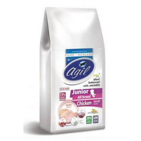 Agil Junior All Breed Alacsony szemcseméretű csirke,bárány,tonhal 2kg