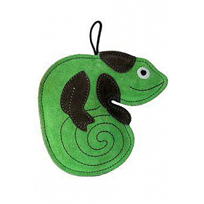 LEATHER CHAMELEON kutyajáték, bőr, zöld, 16 cm Kiwi LEATHER CHAMELEON kutyajáték, bőr, zöld, 16 cm Kiwi