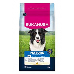 Eukanuba Dog Mature Medium friss csirkében gazdag 3kg