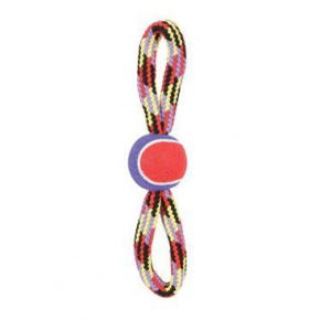 Játékkutya TENNIS BALL ROPE nyolc 36cm Zolux