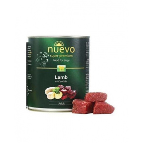 NUEVO dog Adult Lamb & Potato bal. 6 x 800 g-os konzervdoboz