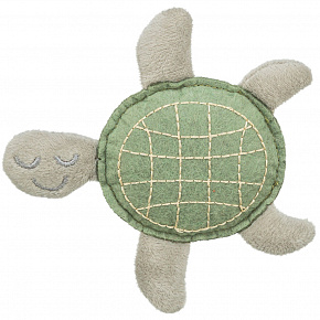 Filc teknős, macskajáték macskamentával, 12 cm, zöld/szürke Filc teknős, macskajáték macskamentával, 12 cm, zöld/szürke