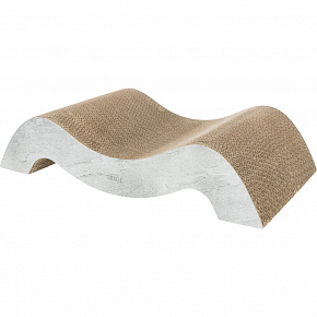 XXL dupla gyapjú kaparófa, 64 × 14 × 37 cm, karton, szürke XXL dupla gyapjú kaparófa, 64 × 14 × 37 cm, karton, szürke