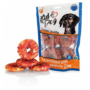 KIDDOG kacsahús bivalyon 9 cm-es gyűrű (4 db/csomag.) KIDDOG kacsahús bivalyon 9 cm-es gyűrű (4 db/csomag.)