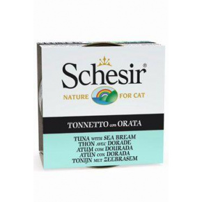 Schesir Cat Cons. Felnőtt tonhal/sertés 85g