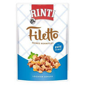 Rinti Dog Filetto zsebcsirke+café zselében 100g Rinti Dog Filetto zsebcsirke+café zselében 100g
