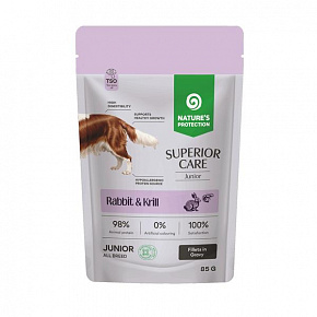 Natures P Superior care TASAK kutya junior GF nyúl&krill 85 g