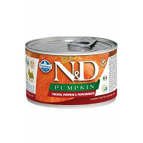 N&D DOG PUMPKIN Adult csirke és gránátalma Mini 140g N&D DOG PUMPKIN Adult csirke és gránátalma Mini 140g