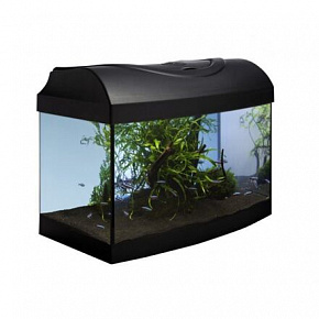Akvárium szett 40 - fekete ívelt 40x25x25 cm