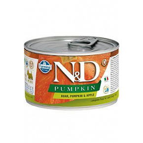 N&D DOG PUMPKIN Adult Vadkan és alma Mini 140g