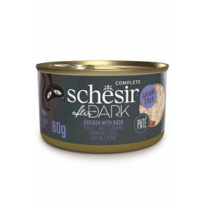 Schesir Cat Cons. After Dark Paté Csirke/Kachna 80g