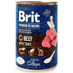 Brit Premium by Nature kutyaeledel Marhahússal és Pacallal 6 x 400 g konzerv