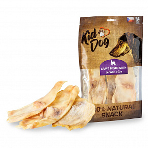KIDDOG 100% Natural Snack, jehněčí kůže z hlavy 150 g KIDDOG 100% Natural Snack, jehněčí kůže z hlavy 150 g