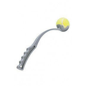 Játék kutya labdadobó 32cm szürke KAR