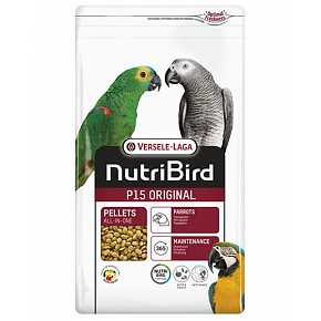 VL NutriBird P15 Original - extrudátum nagy papagájoknak hazai gyümölcsökkel 10 kg