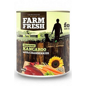Farm Fresh Dog Kenguru Áfonyával Konzerv 400g