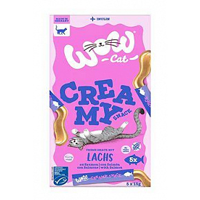 WOW Macska származás. Creamy Snack lazaccal 5x15g WOW Macska származás. Creamy Snack lazaccal 5x15g