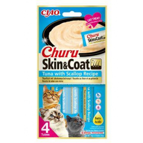 Churu Cat Skin&Coat tonhal fésűkagylóval recept 4x14g