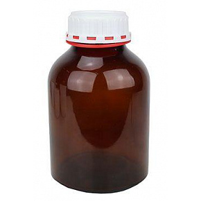 Gyógyszeres üveg 1300ml barna, széles szájú, kupakkal 1db