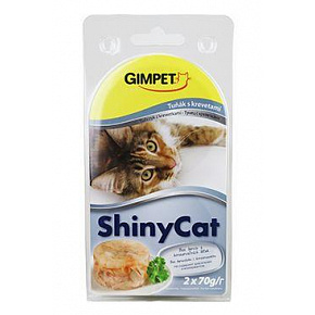Gimpet ShinyCat konz. tonhal&garnélarák 2x70g