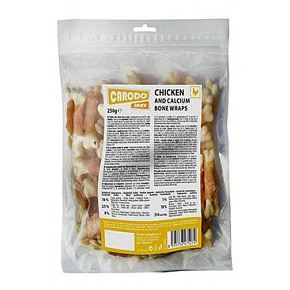 CARODO Dog jutalomfalat. Csirkehús kalciumcsonttal 250g