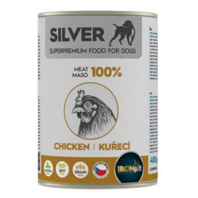 IRONpet Silver kutya csirke 400g