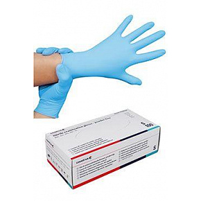 A kesztyű nem jó.magasabb.CVET nitril S/100db kék, tömör, tömör