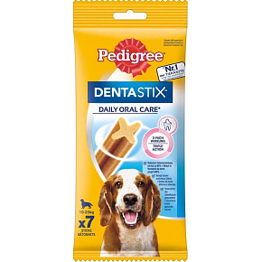 Mars PEDIGREE Denta Stix Medium jutalomfalat 7 db 180 g Mars PEDIGREE Denta Stix Medium jutalomfalat 7 db 180 g